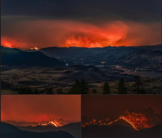 Spokane Fire - Fire to the South of Mt Kobau